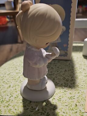 Precious Moments Girl Figurine 90s Retired Collectible Porcelain  Enesco